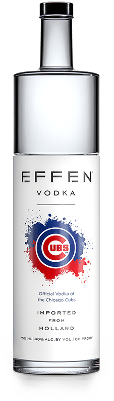 EFFEN Cubs Vodka bottle shot